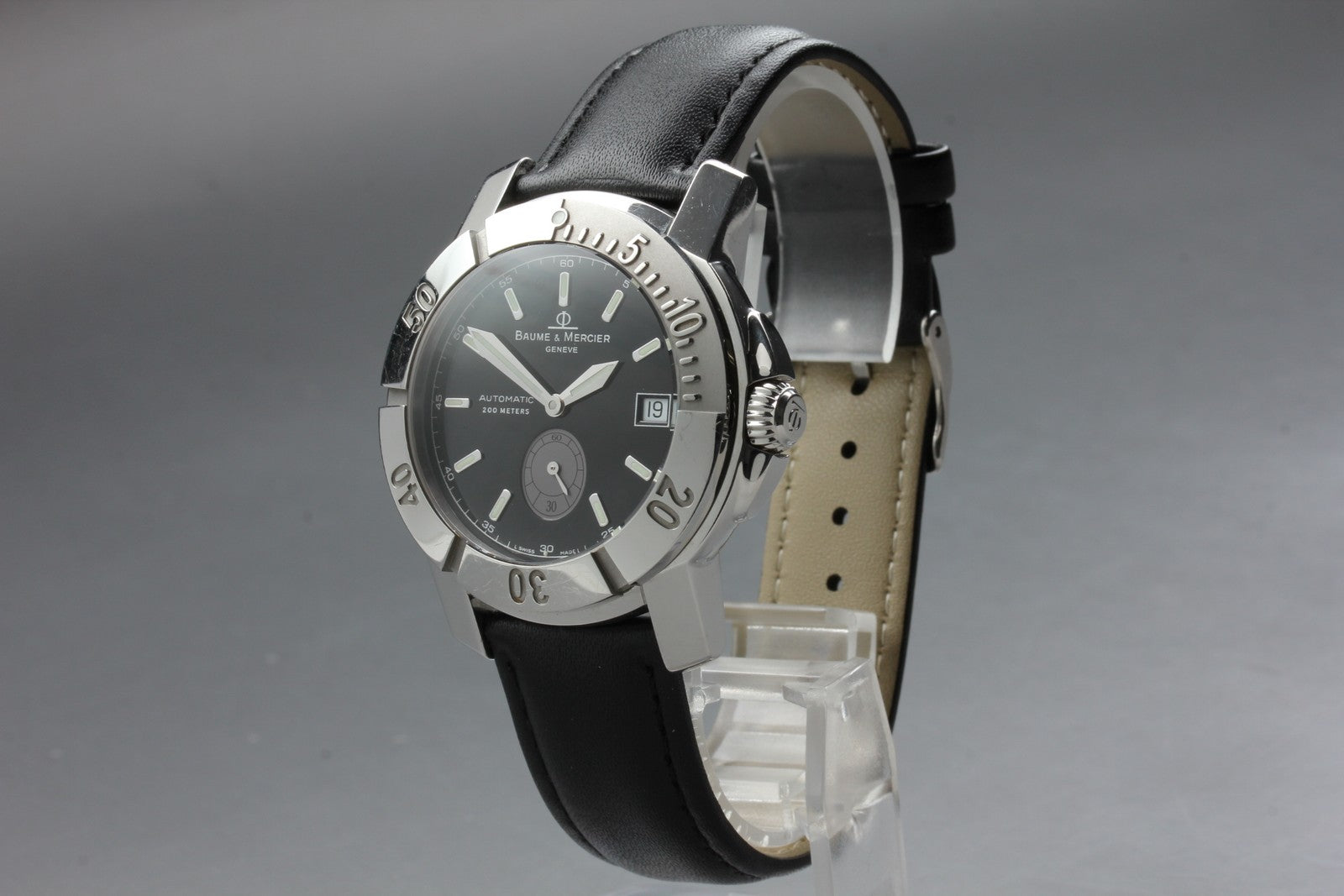 Baume & Mercier CapeLand 65353 Date black Dial Automatic Men's Watch 41mm JAPAN