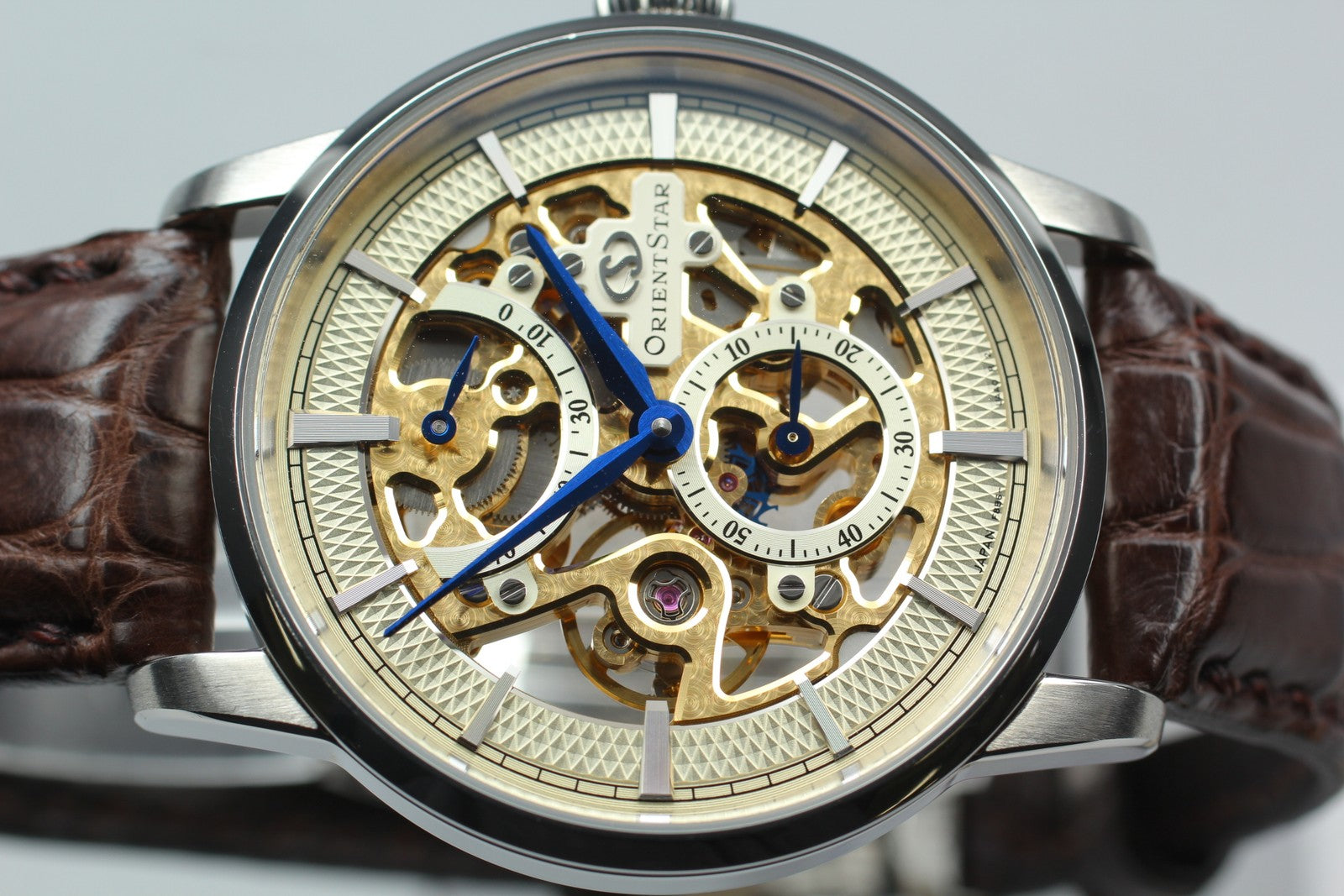 [Exc+5 Box] Orient Star F8B6-UAA0 Power Reserve Hand Winding Men's Watch JAPAN