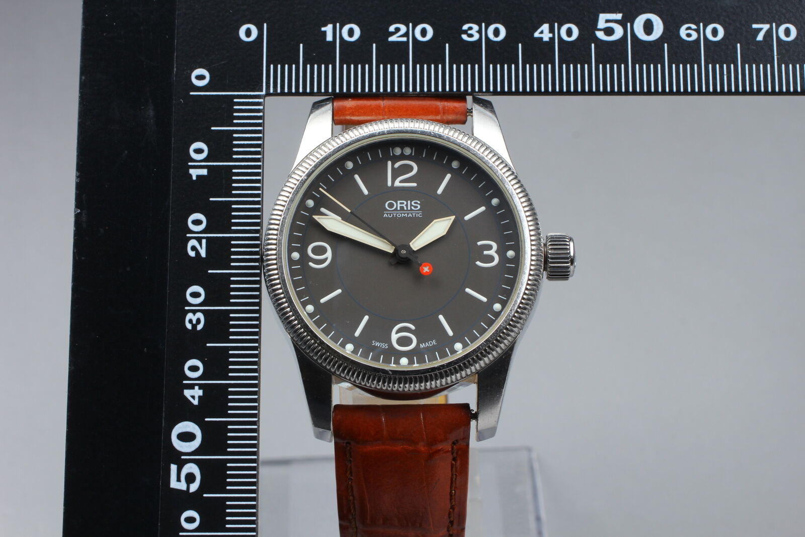 [Exc+5 w/ Box] ORIS Big Crown 7649 Automatic Gray Dial Men's Watch From JAPAN