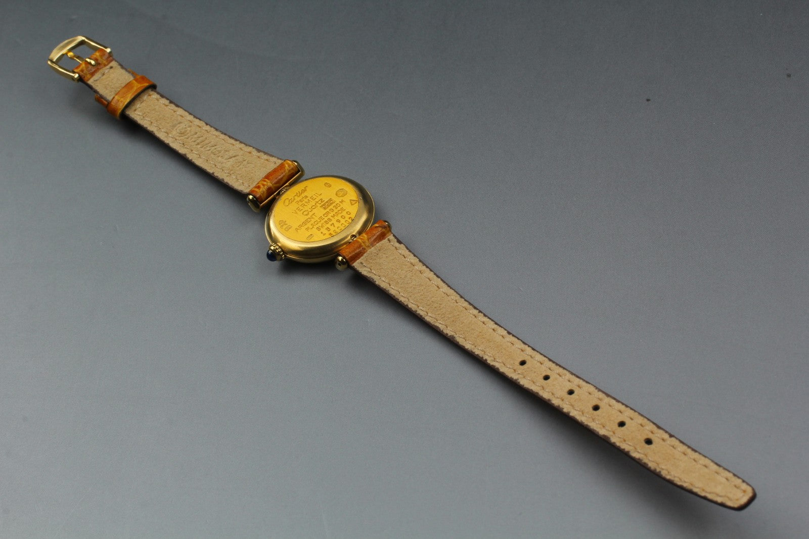 Vintage [Exc+5] Cartier Must Colisee Vermeil 590002 Gold Women's Quartz Watch