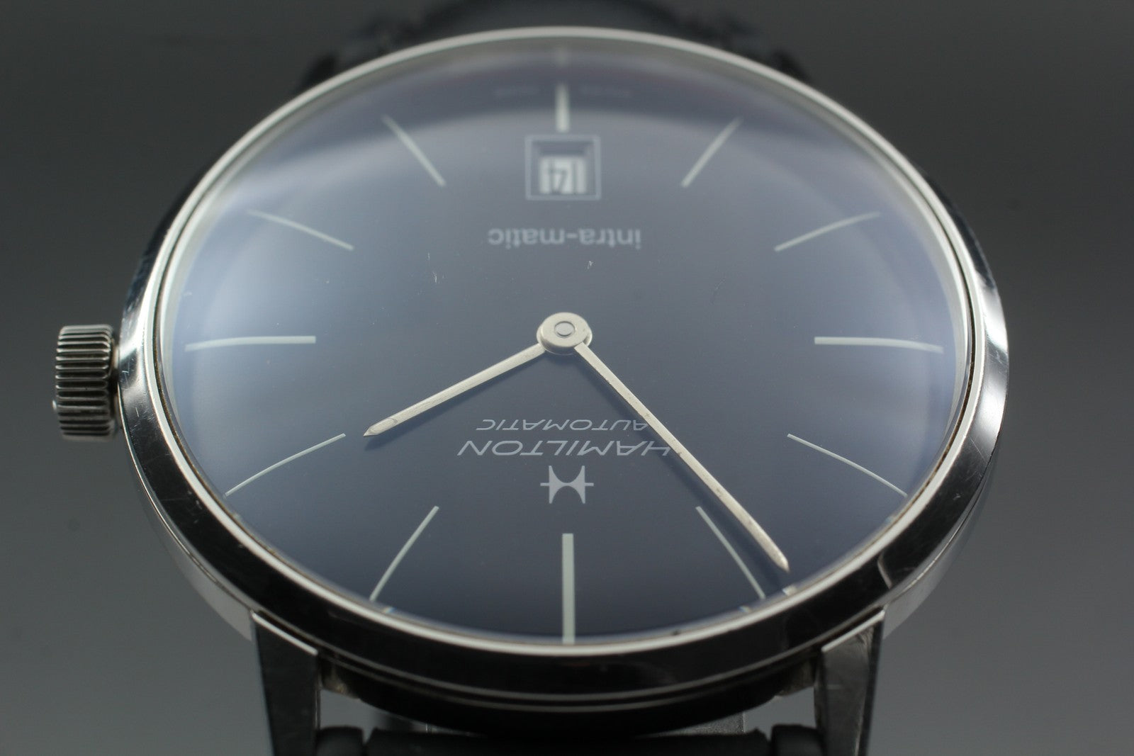 Hamilton Intra-Matic H384551 Black Automatic Men's Watch 38mm JAPAN Box