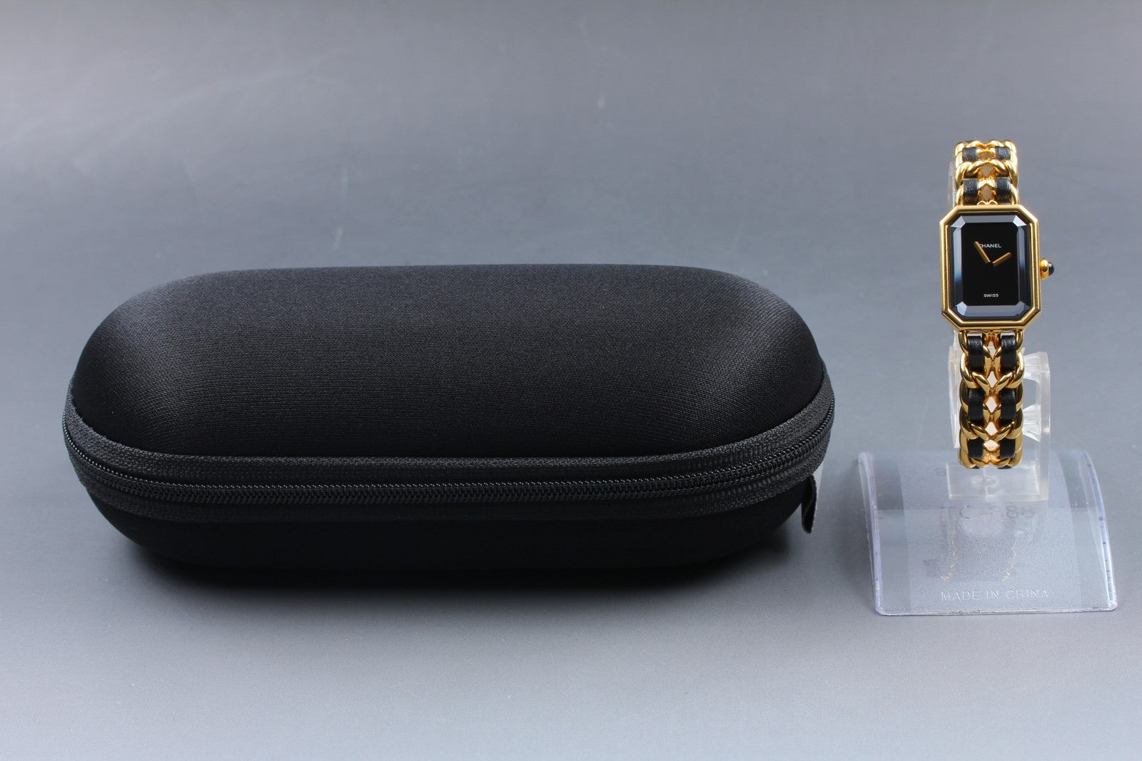 [Exc+5] CHANEL Premiere L Size Black Dial Gold 20mm Quartz Women’s Watch