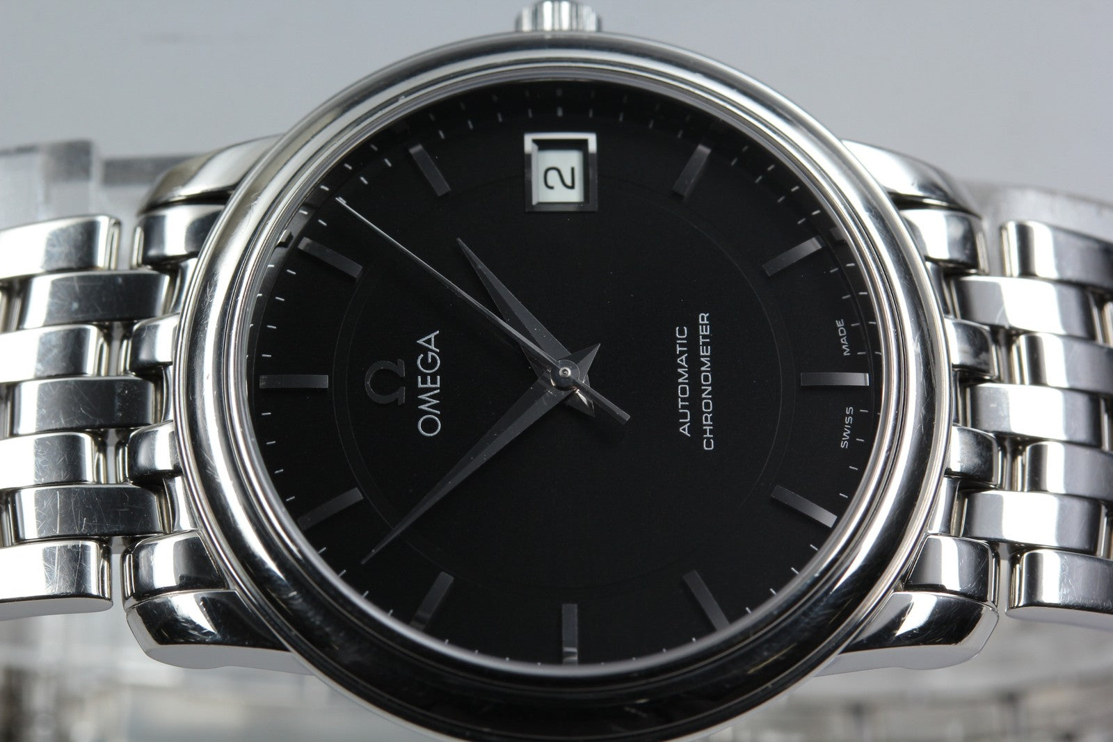 Overhauled [Exc+5 Box] Omega De Ville Prestige 4500.51 34mm Black AT Men's Watch