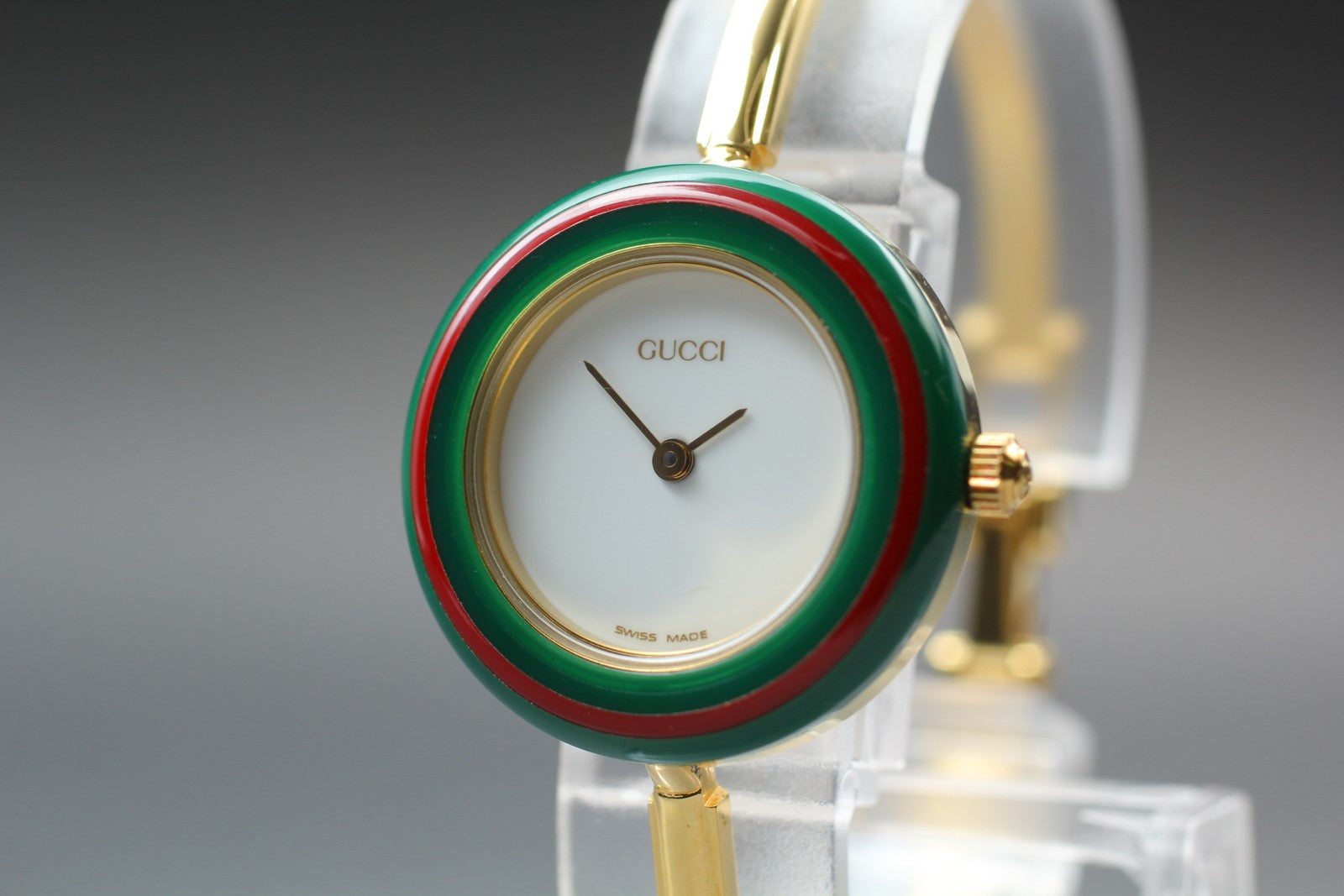 New Batt Vintage GUCCI change bezel 11/12.2 Quartz Women's Watch 25mm JAPAN Box