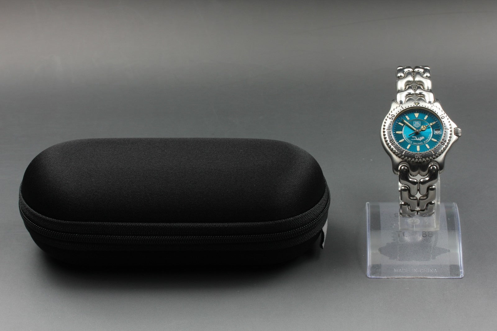 Limited Edition TAG HEUER SEL "Teal" Bora Bora WG111K Quartz Men's Watch 36mm JP