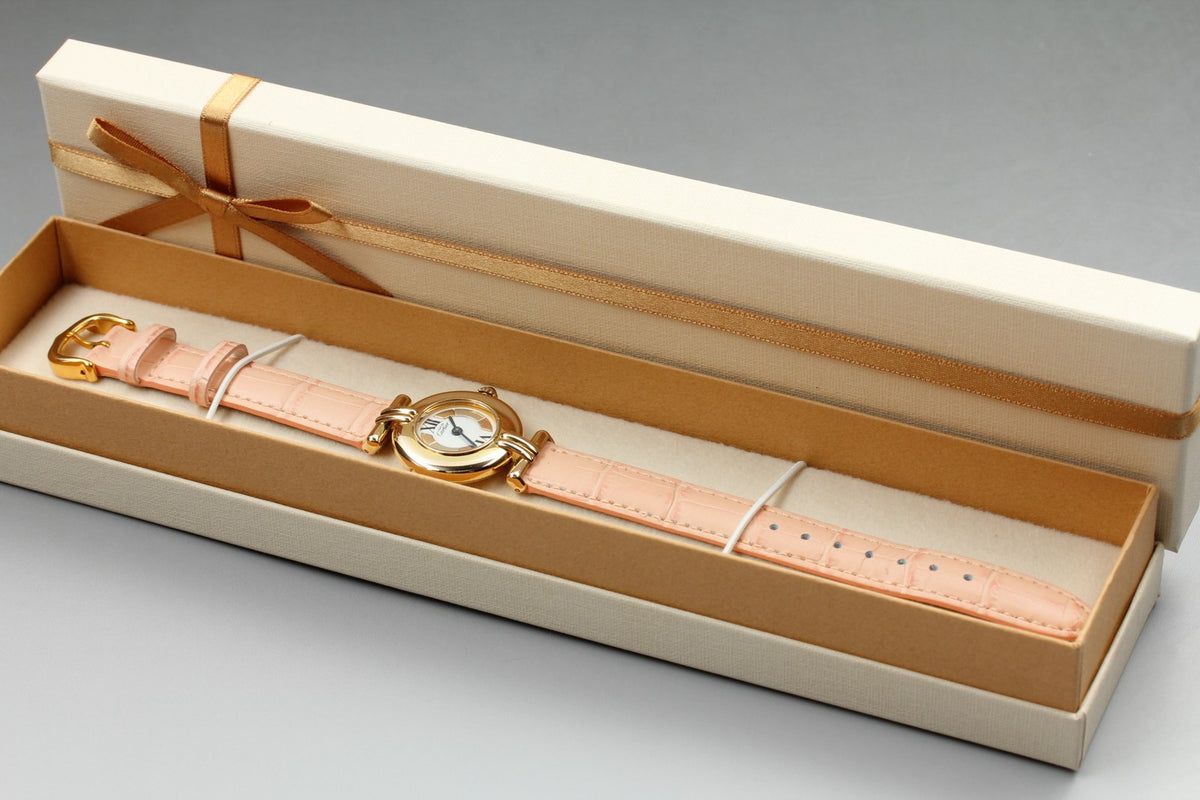Cartier Must Colisee Vermeil 590002 Pink Gold Women's Quartz Watch Vintage