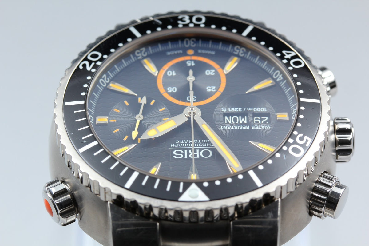 ORIS 7598 Divers Chronograph Carlos Coste Limited Edition Men's Watch AT [Box]