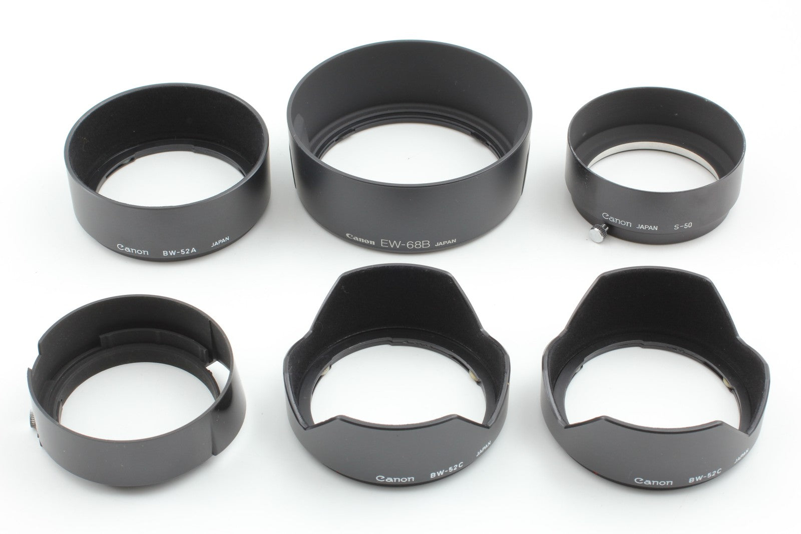 NOS [TOP MINT] Canon Lens Hood Bulk Lot 30pcs BS-52 BS-55 BT-52 BW-72 ET-60 More