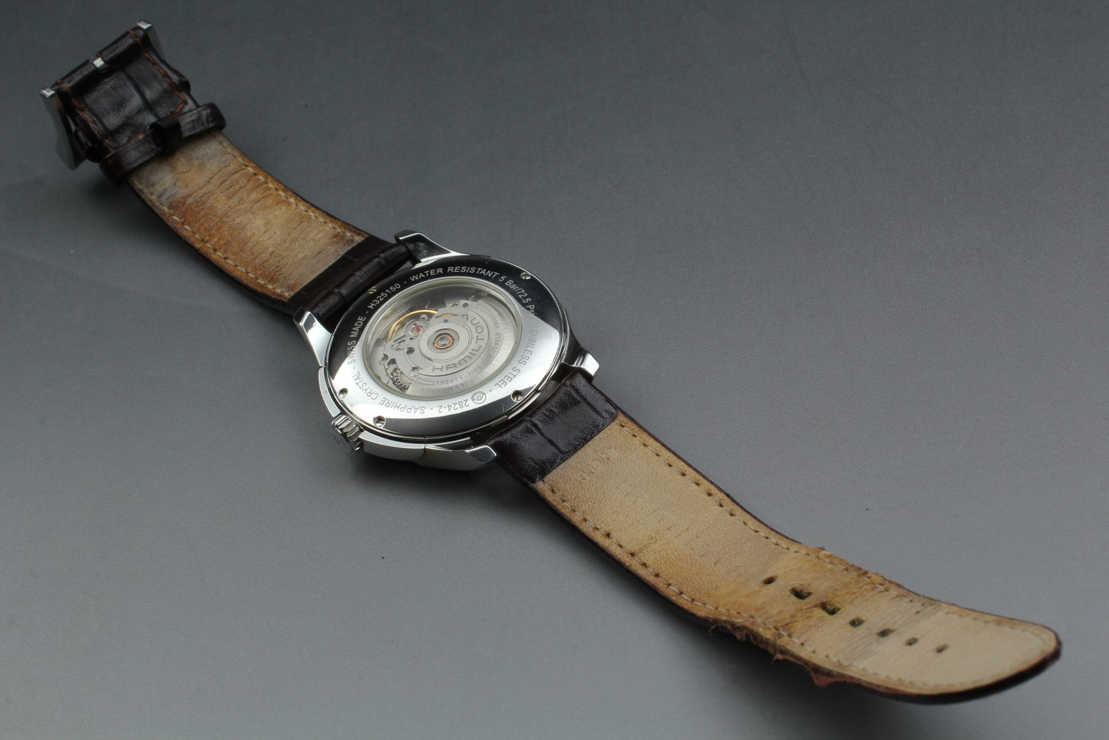 Hamilton Jazzmaster H325150 Silver Automatic Date Men's Watch 40mm JAPAN Box