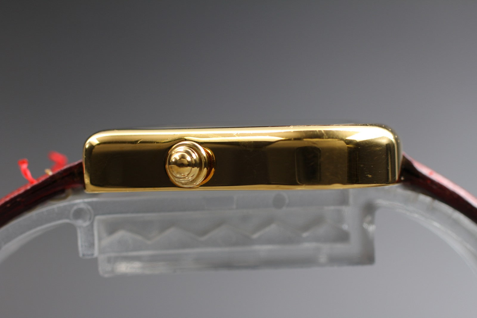 Overhauled [Exc+4] Yves Saint Laurent Heart Gold Red 30mm Women's Watch Quartz