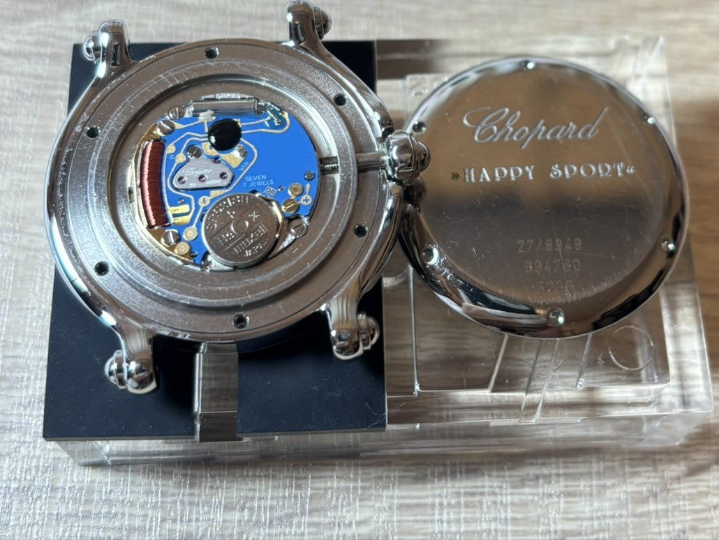 [Exc+5] Chopard Happy Sport Snowflake 27/8949 32mm Diamond Quartz Women’s Watch