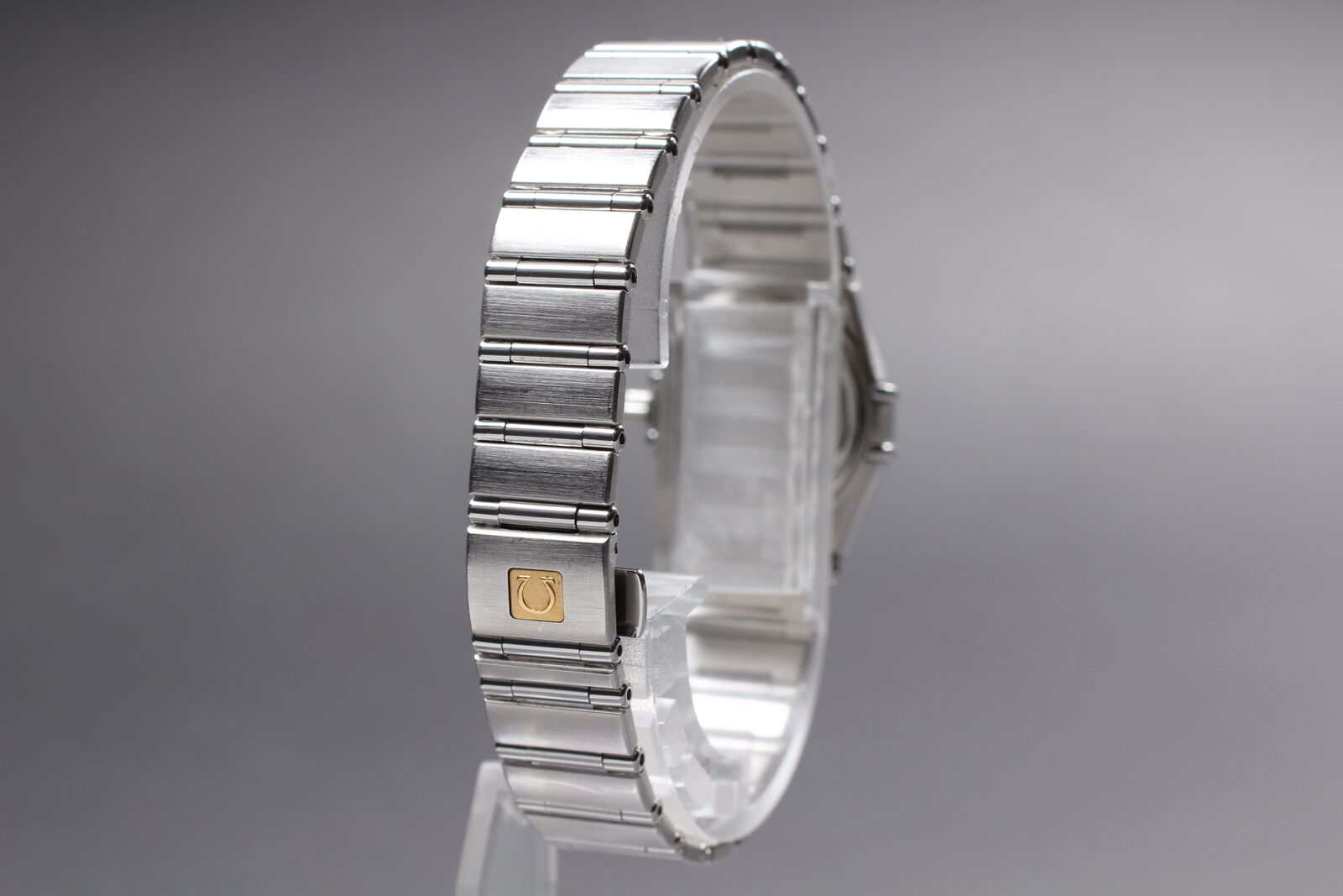 New Battery Exc+5 Box Omega Constellation Mini 1562.65 Pink Shell Qz Women Watch