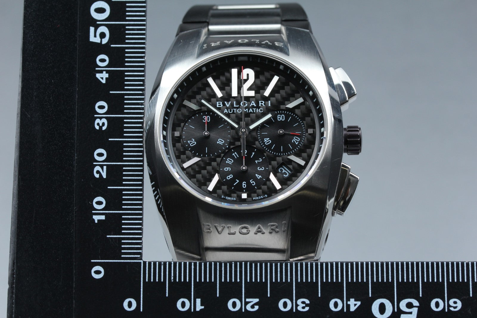 [Exc+5 Box] BVLGARI Ergon EG40SCH Black Chronograph 40mm Automatic Men's Watch