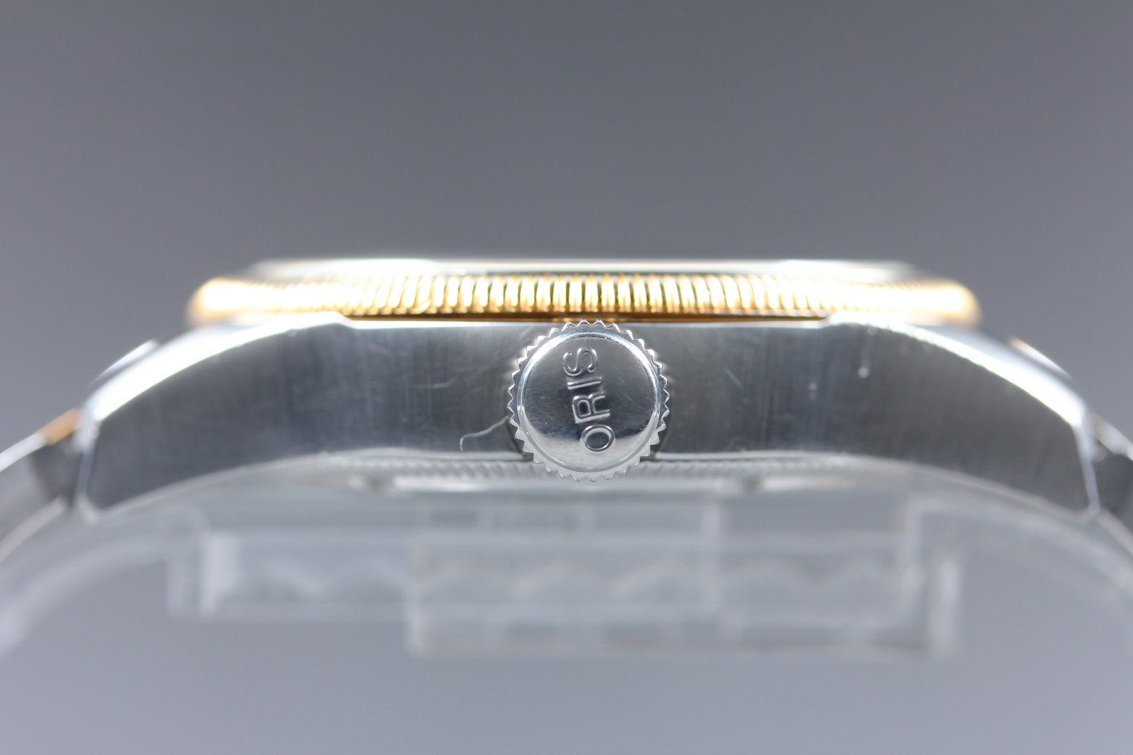 [Exc+5] ORIS Big Crown Pointer Date 7628 Silver Gold Automatic Men's Watch JAPAN