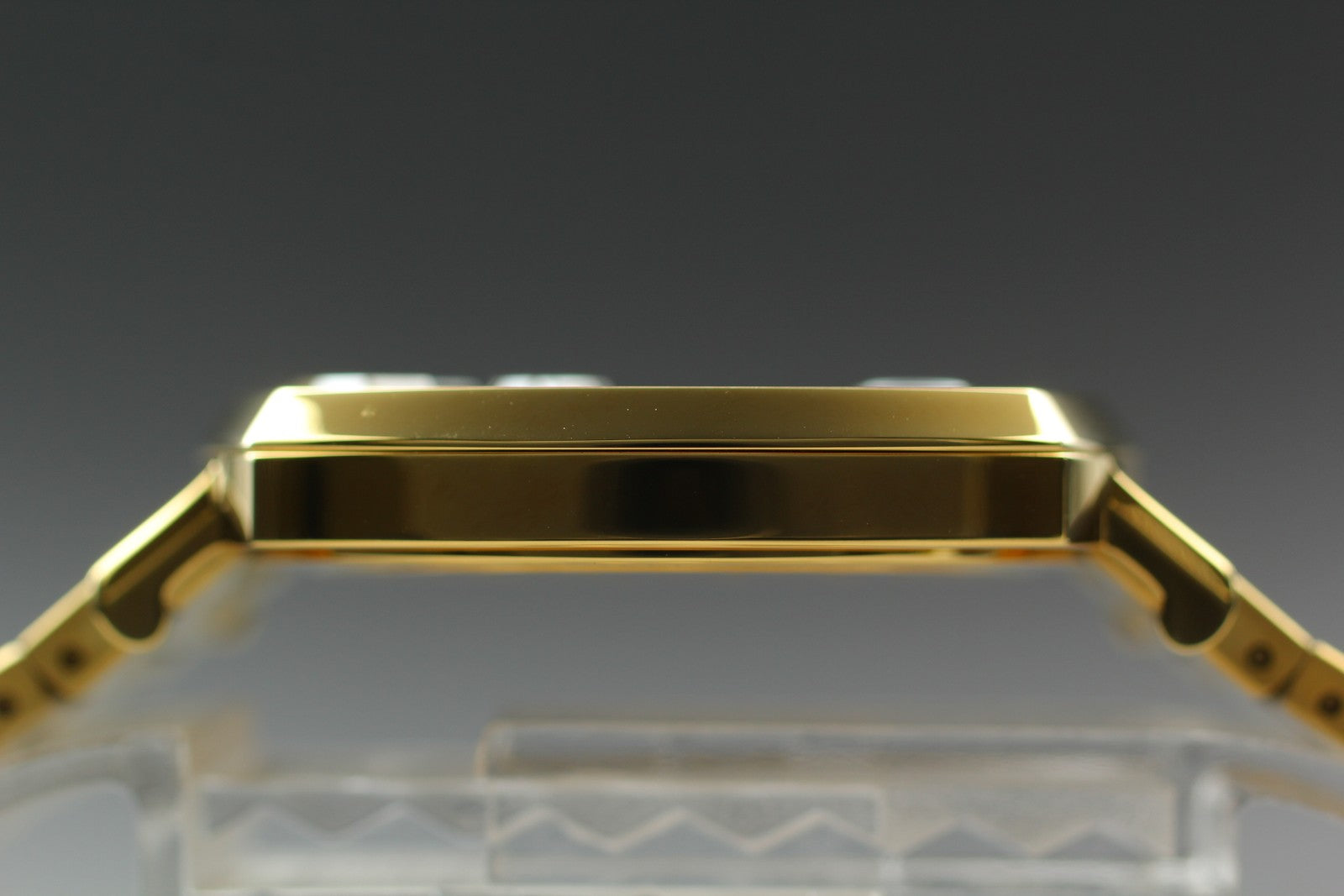 [Near MINT Box] GUCCI Grip 157.4 YA157403 34mm Gold GG Man's Quartz Watch