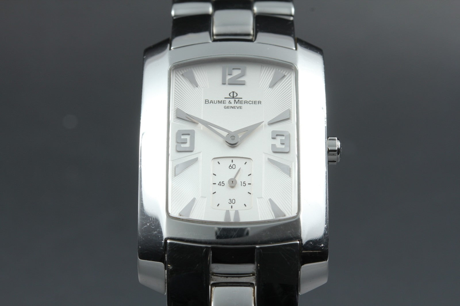 New Batt BAUME＆MERCIER Hampton Milleis 65310 Quartz Silver Men's Watch 26mm JP