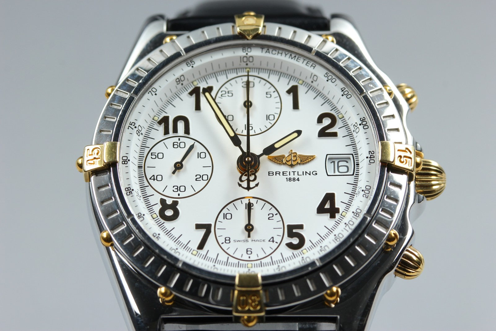 BREITLING Chronomat B13050.1 White Black 39mm Chronograph AT Men's Watch [w/Box]