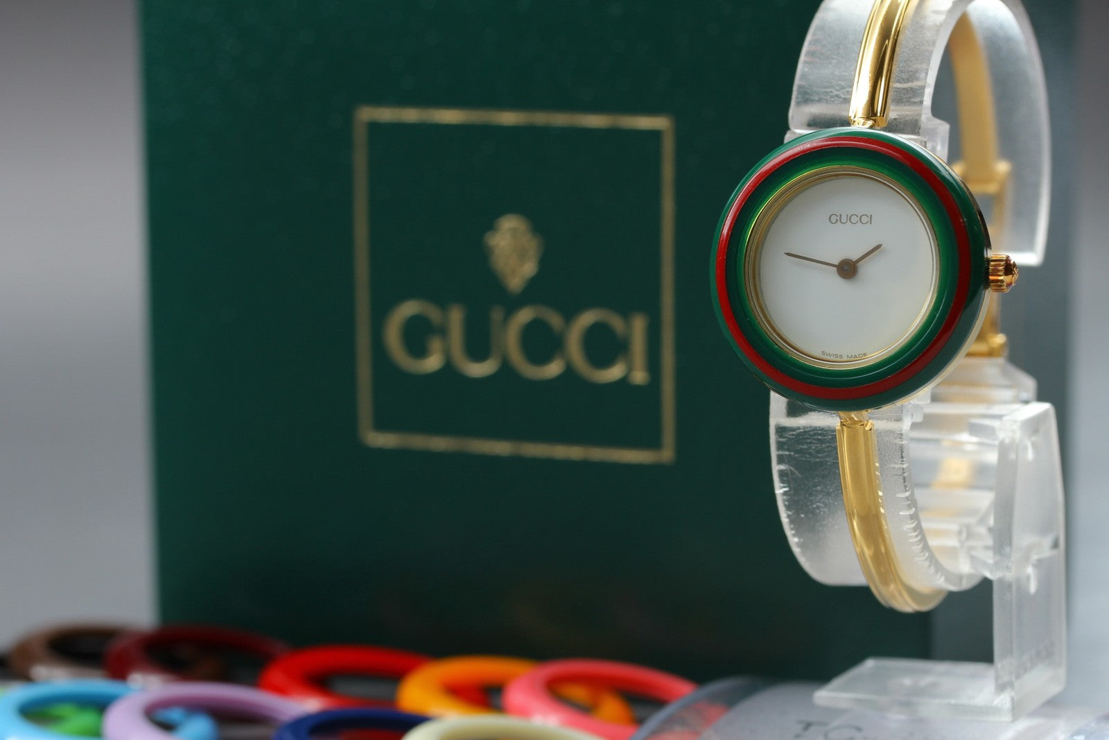 New Battery Gucci 11/12.2 12Color Quartz Women's Watch 25mm JAPAN Box