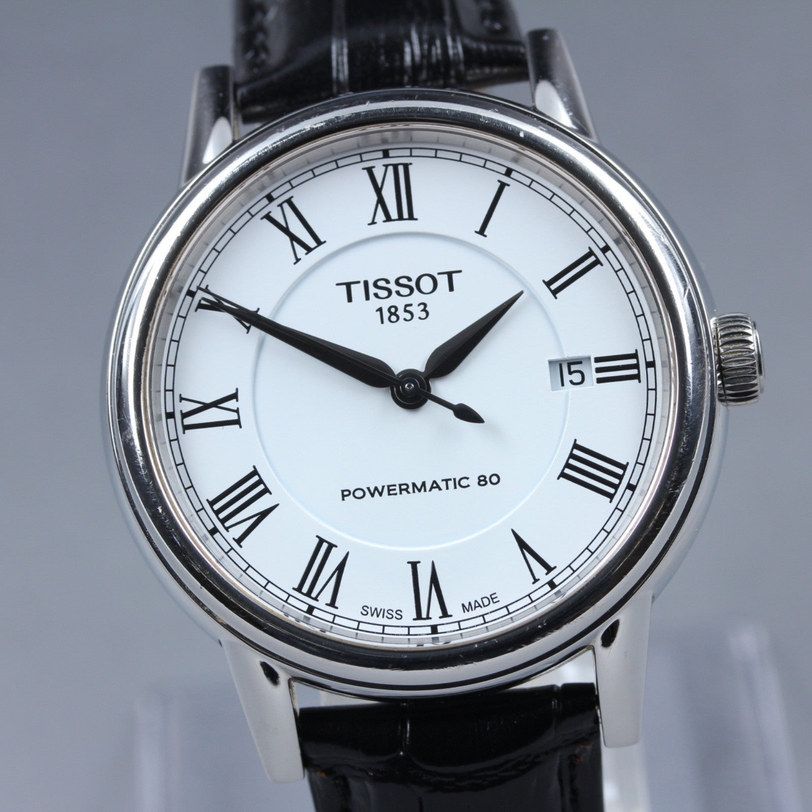 Tissot Powermatic 80 T085407A Automatic White Men's Watch 39mm JAPAN Exc+5*Box