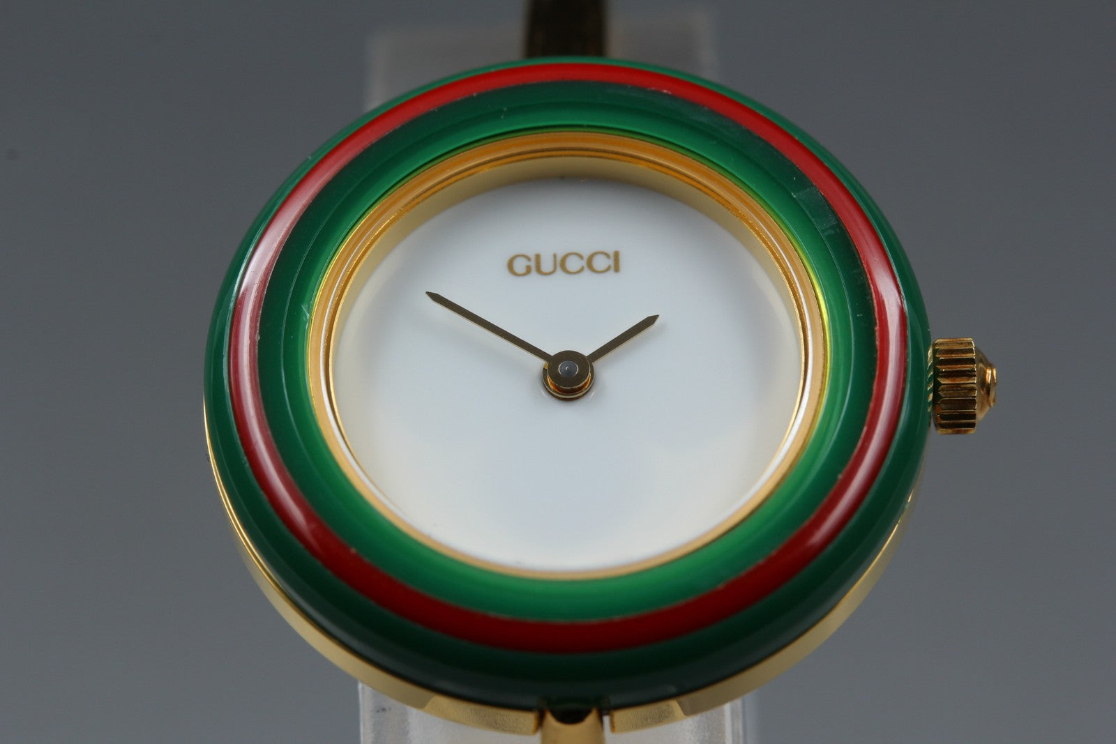 New Batt Vintage GUCCI change bezel 11/12.2 Quartz Women's Watch 25mm JAPAN Box