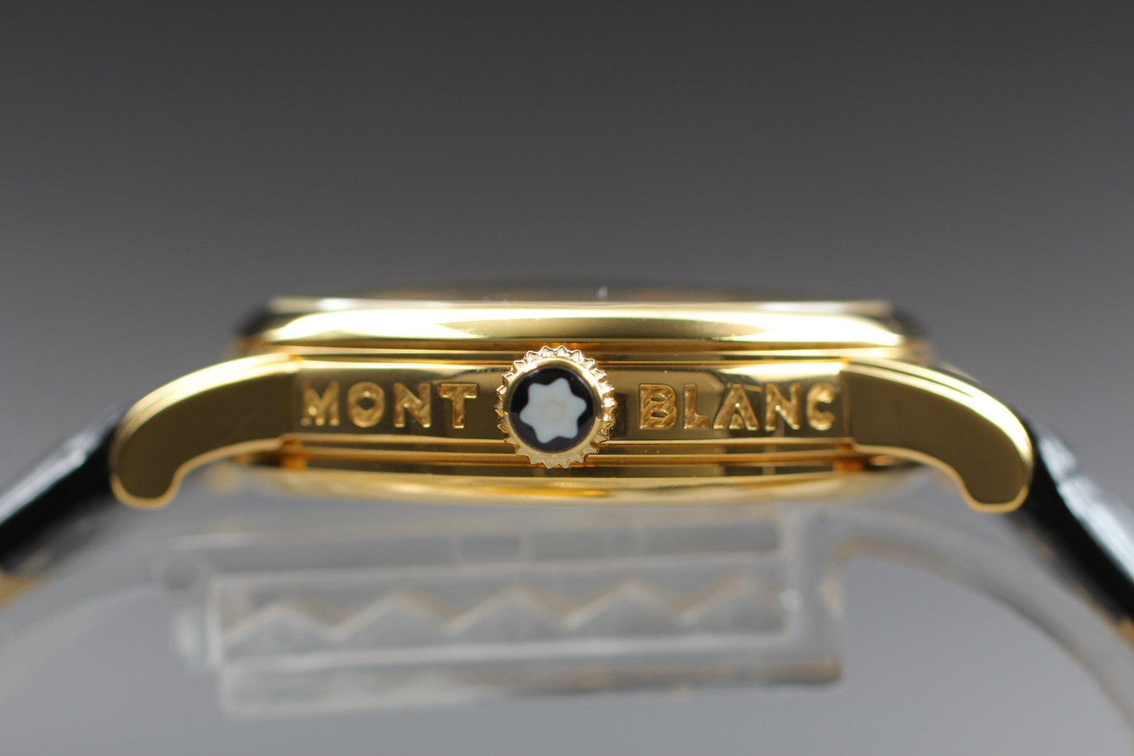 [Exc+5] Montblanc Meisterstuck 7005 Black Dial Gold Unisex Quartz Watch JP