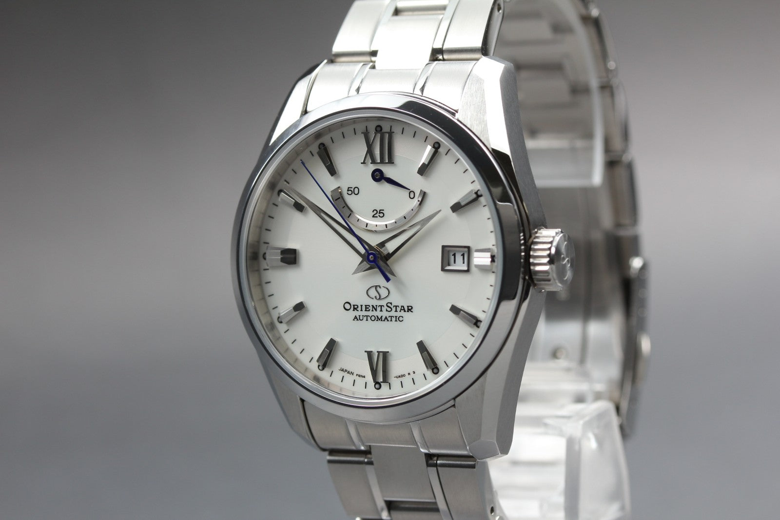N MINT*Box Orient Star F6N4-UAD0 Power Reserve White Automatic Men's 38mm JAPAN