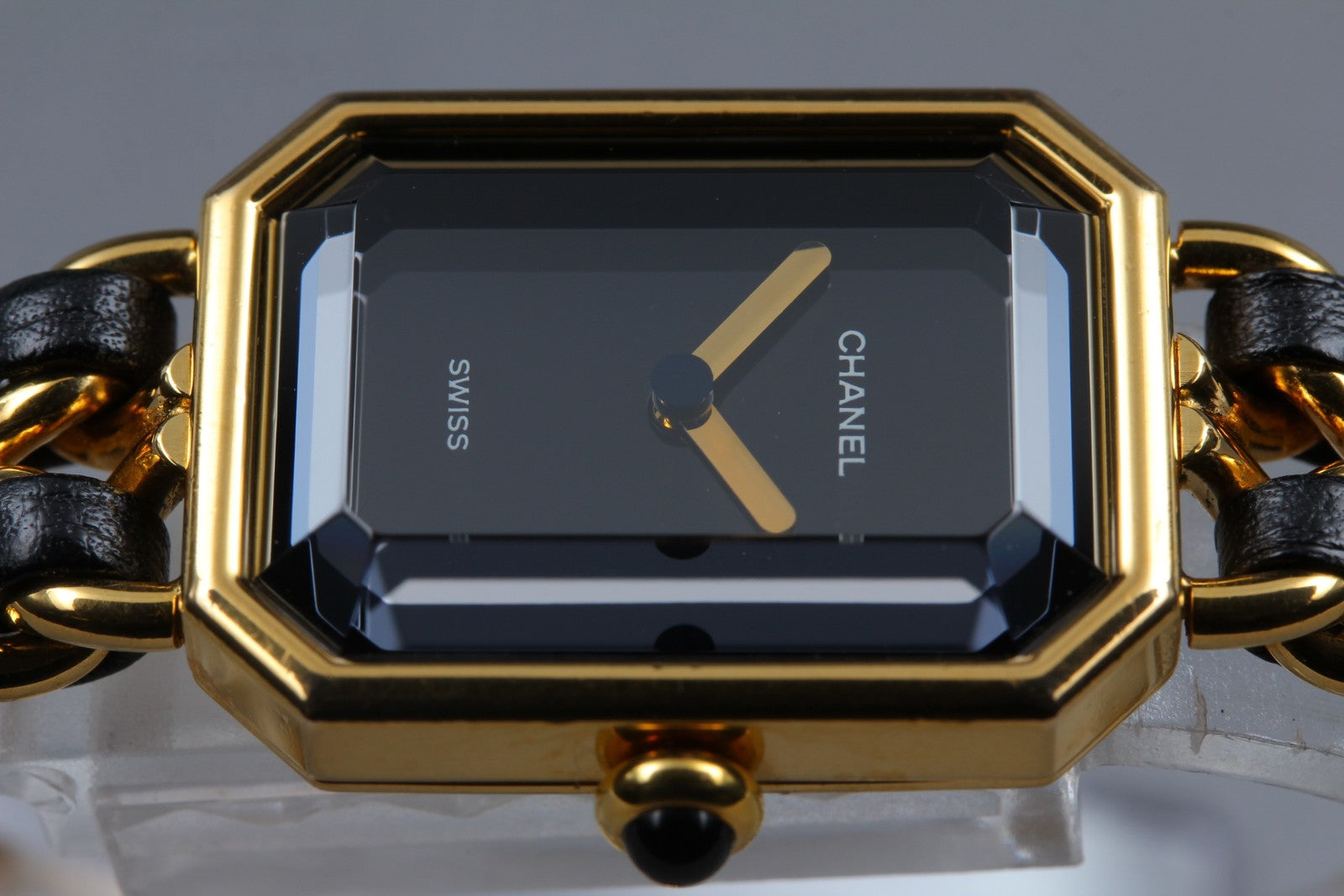 [Exc+5] CHANEL Premiere L Size Black Dial Gold 20mm Quartz Women’s Watch