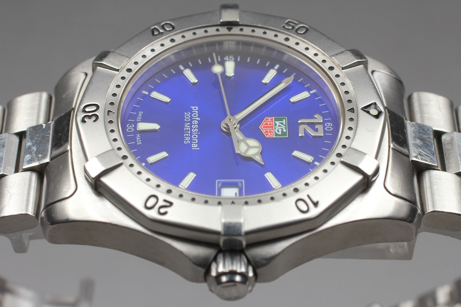 [Exc+5]Box TAG HEUER 2000 Professional WK1116 Blue Dial Quartz Men’s 38mm JAPAN