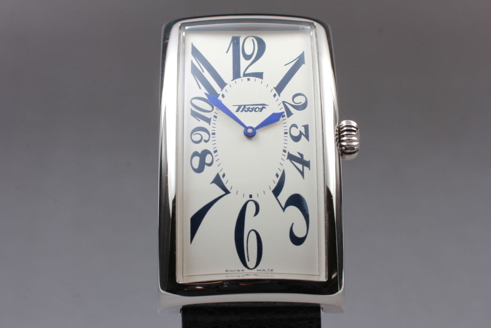 [Exc+5] TISSOT Banana Z181 White Dial Black Men's Quartz Watch From JAPAN