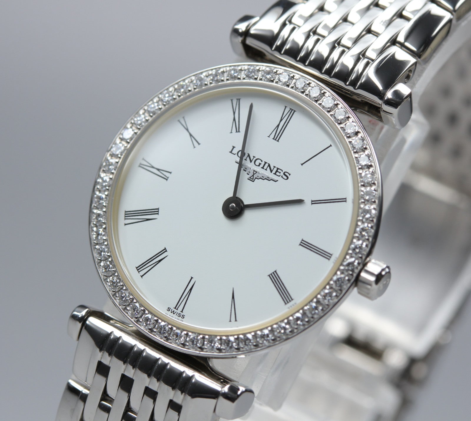LONGINES La Grande Classique L4.241.0 Diamond Bezel Women's Quartz Watch [Box]