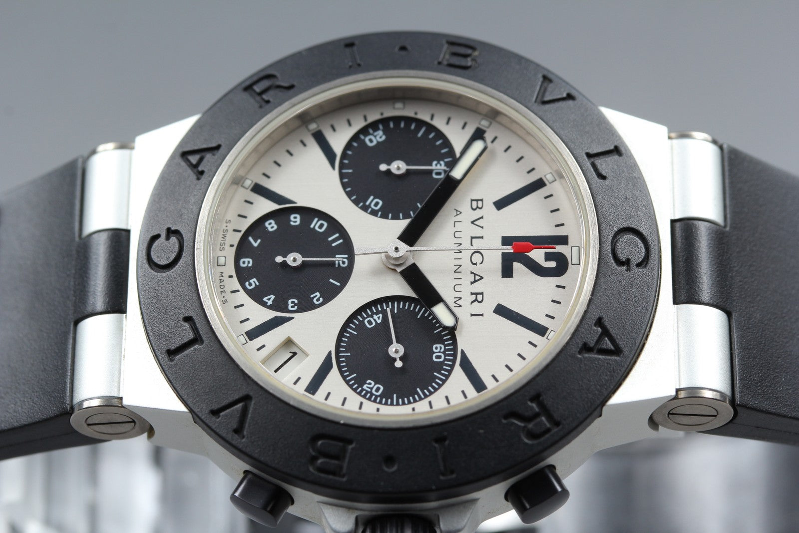 BVLGARI Diagono AC38TA Automatic Chronograph Men's Watch 38mm JAPAN Box