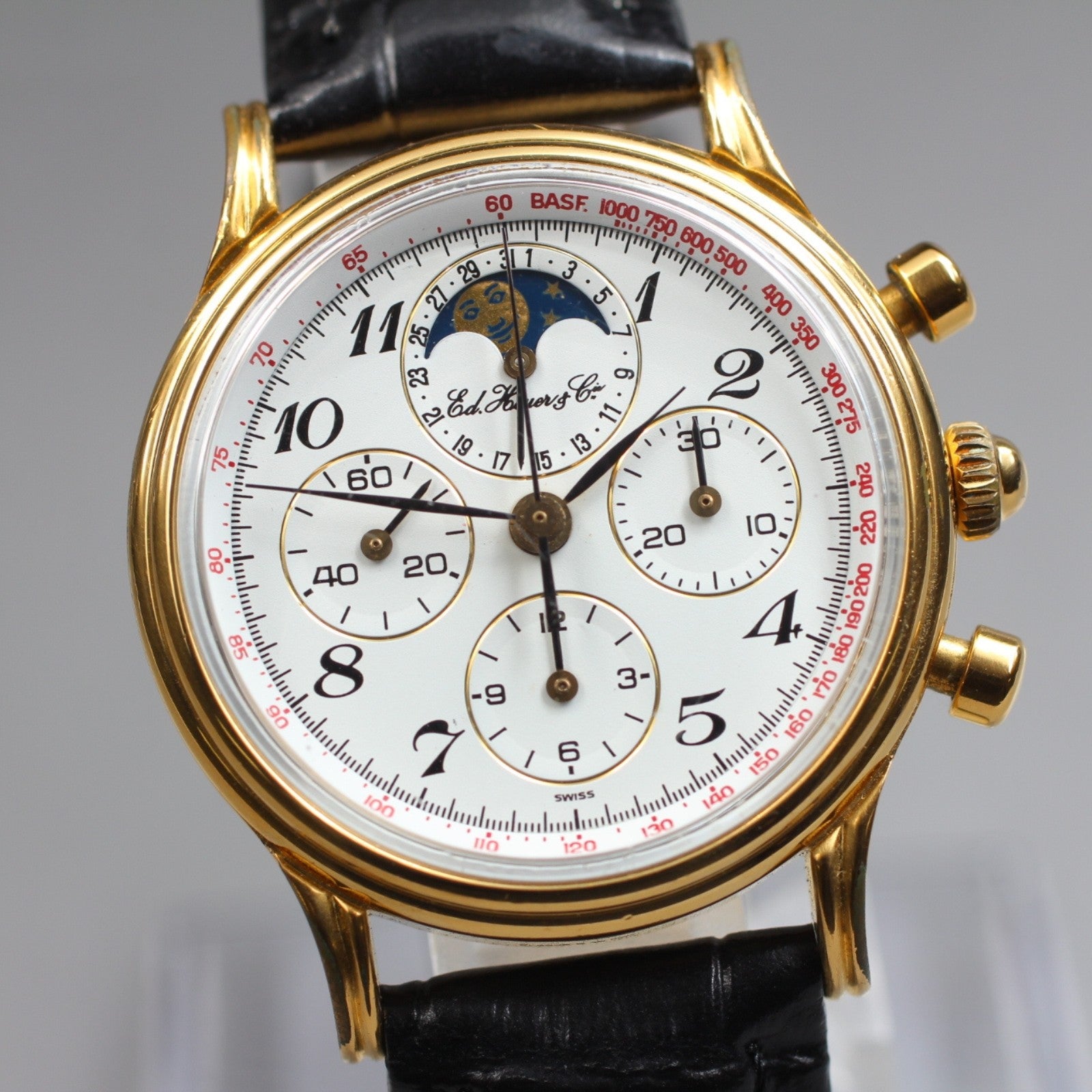 TAG Heuer Edward Heuer 125th Anniversary 188.205/1 Manual Men's Watch 34mm JAPAN