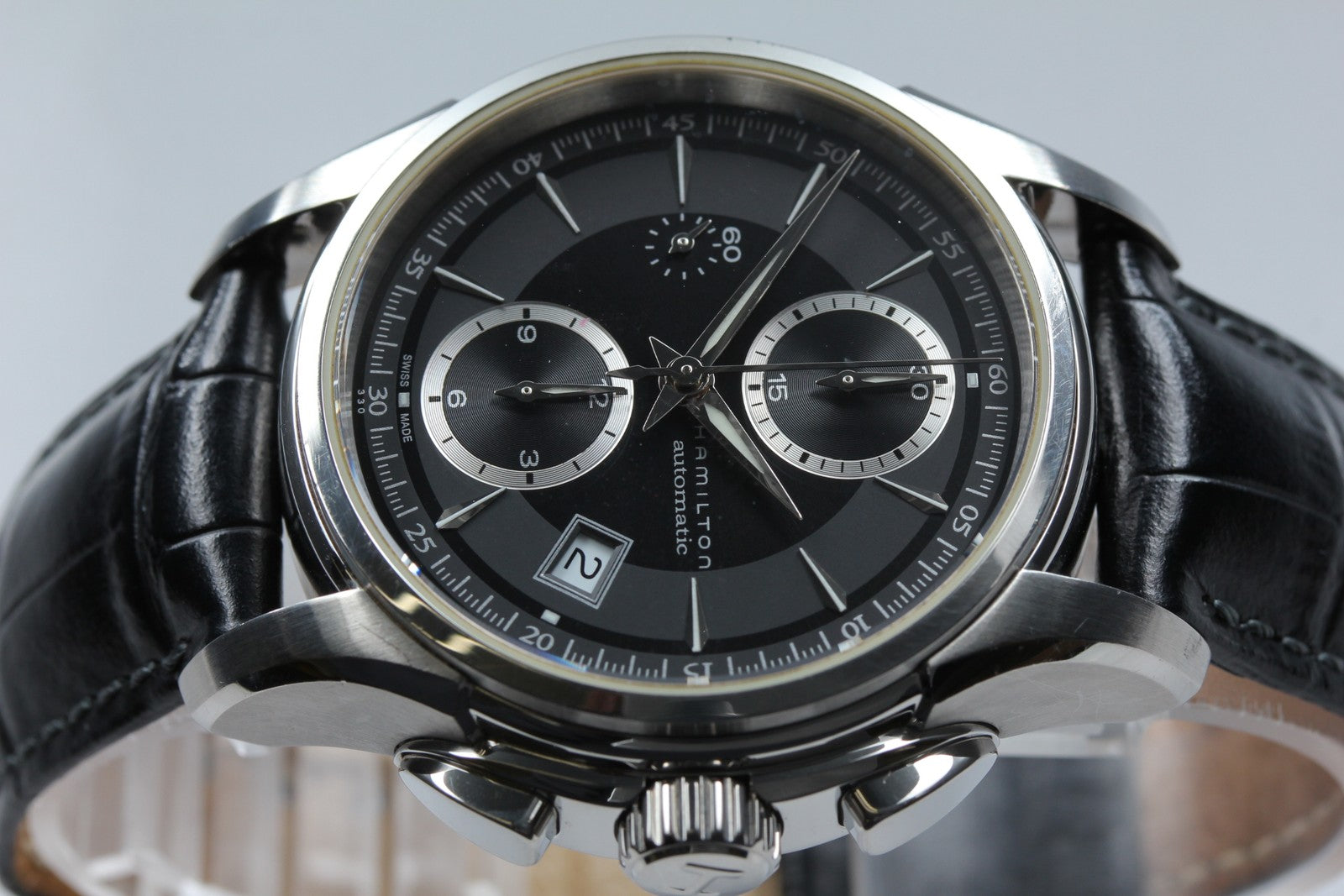 [Exc+5 Box] Hamilton Jazzmaster Auto Chronograph H326160 Automatic Men’s Watch