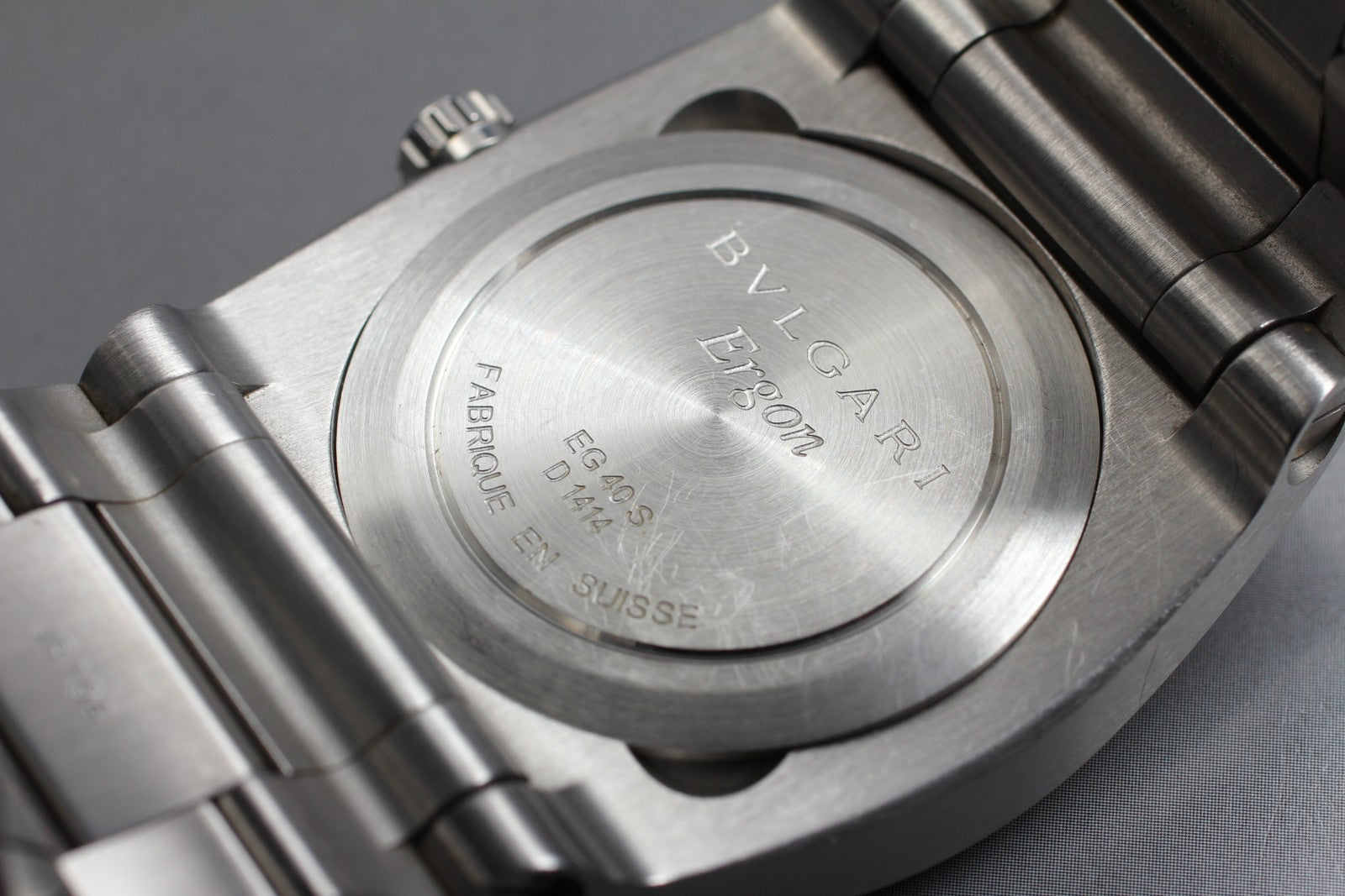 [Exc+5] BVLGARI Ergon EG40S Black Dial Automatic Boy's Watch 40mm From JAPAN Box
