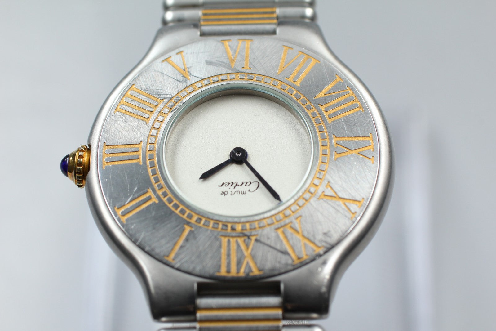 Vintage [Exc+4] Cartier Must de Cartier 21 30mm Unisex Quartz Watch From JAPAN