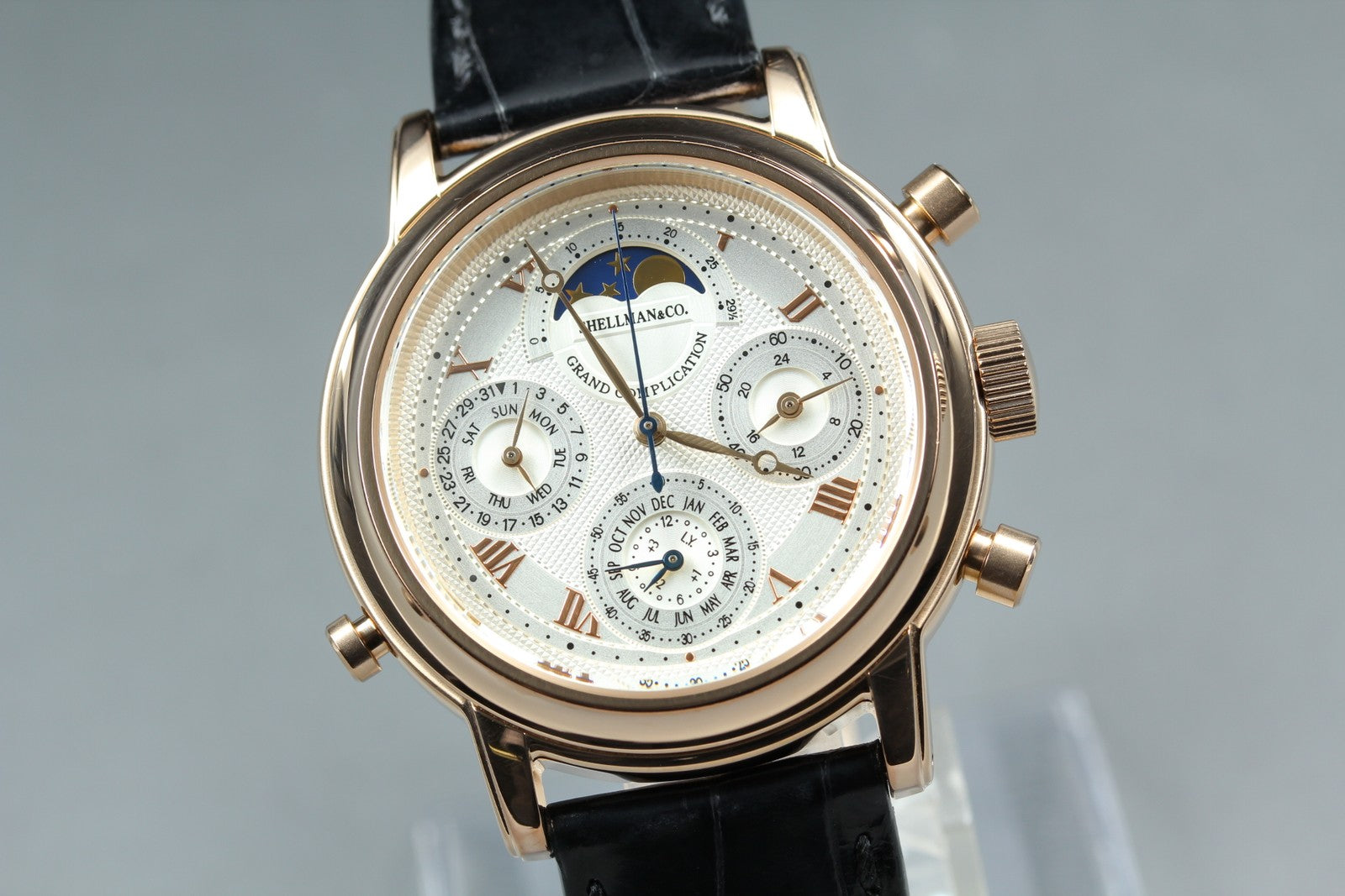 SHELLMAN Grand Complication Premium 6771-T011179TA Men's Qz Watch JAPAN [Box]