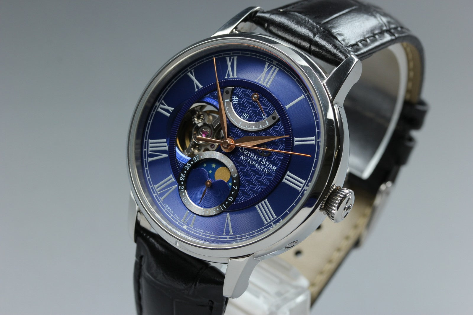 ORIENT Star Classic F7X6-UAB0 Automatic Blue Dial Date Men's Watch 41mm JAPAN
