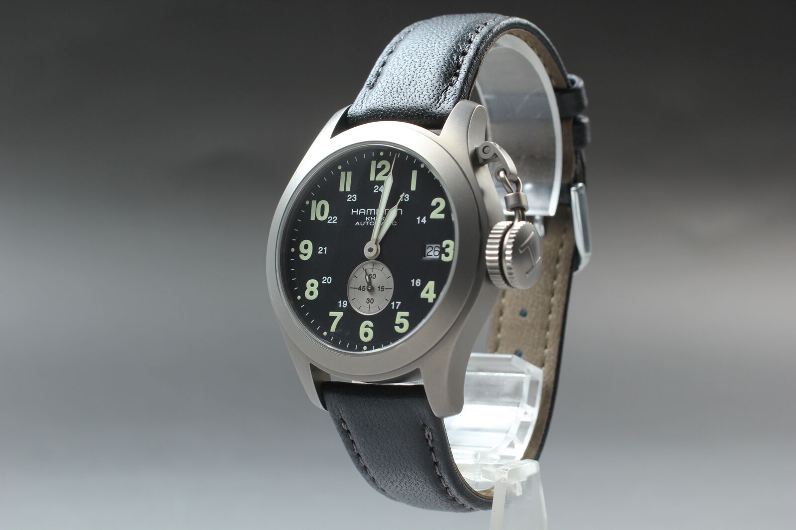 [Near MINT] Hamilton Khaki Navy Frogman Titanium H774450 Black AT Men's Watch JP