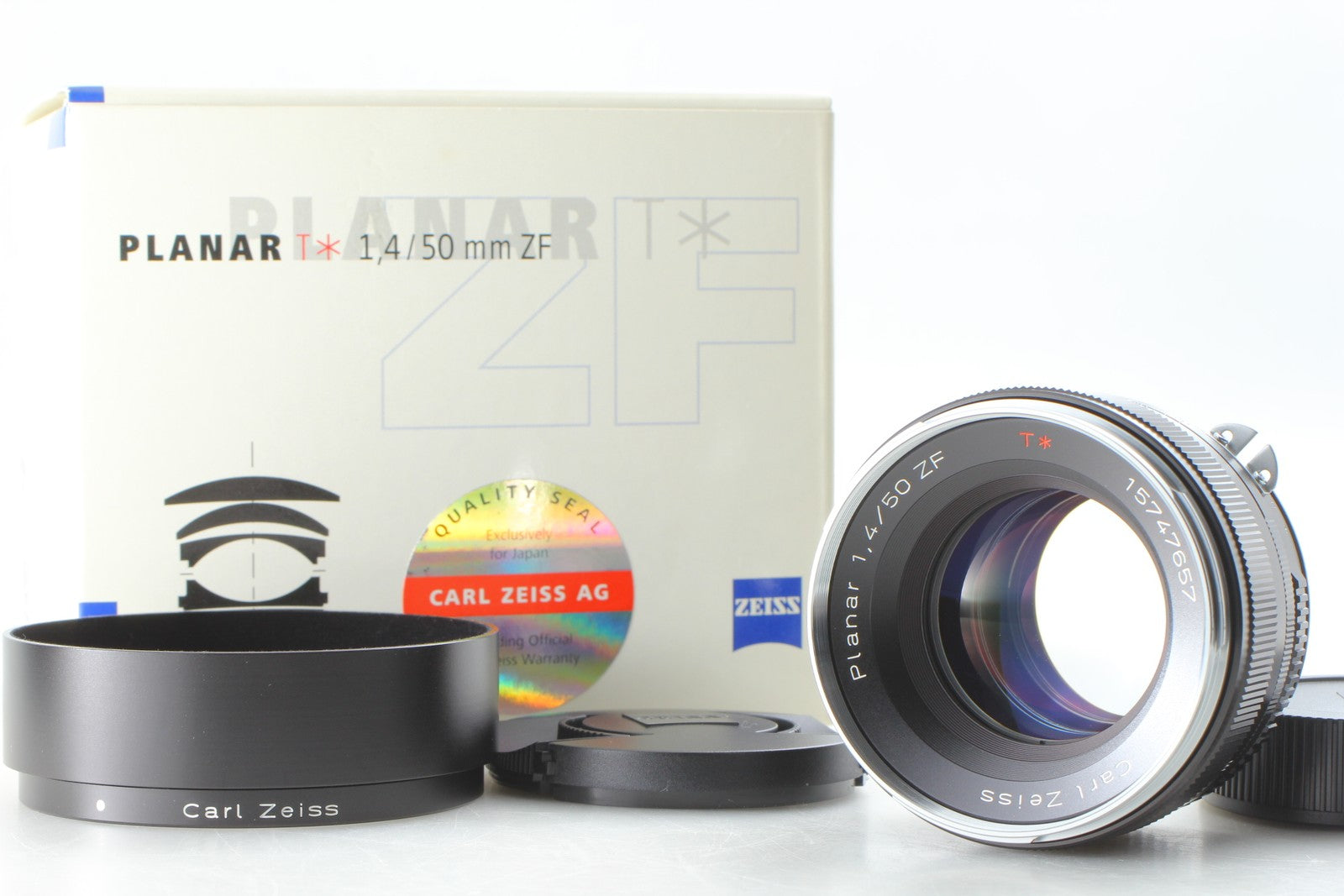 [Top MINT in Box] Carl Zeiss Planar 50mm f1.4 ZF T* Lens for Nikon F Mount JAPAN
