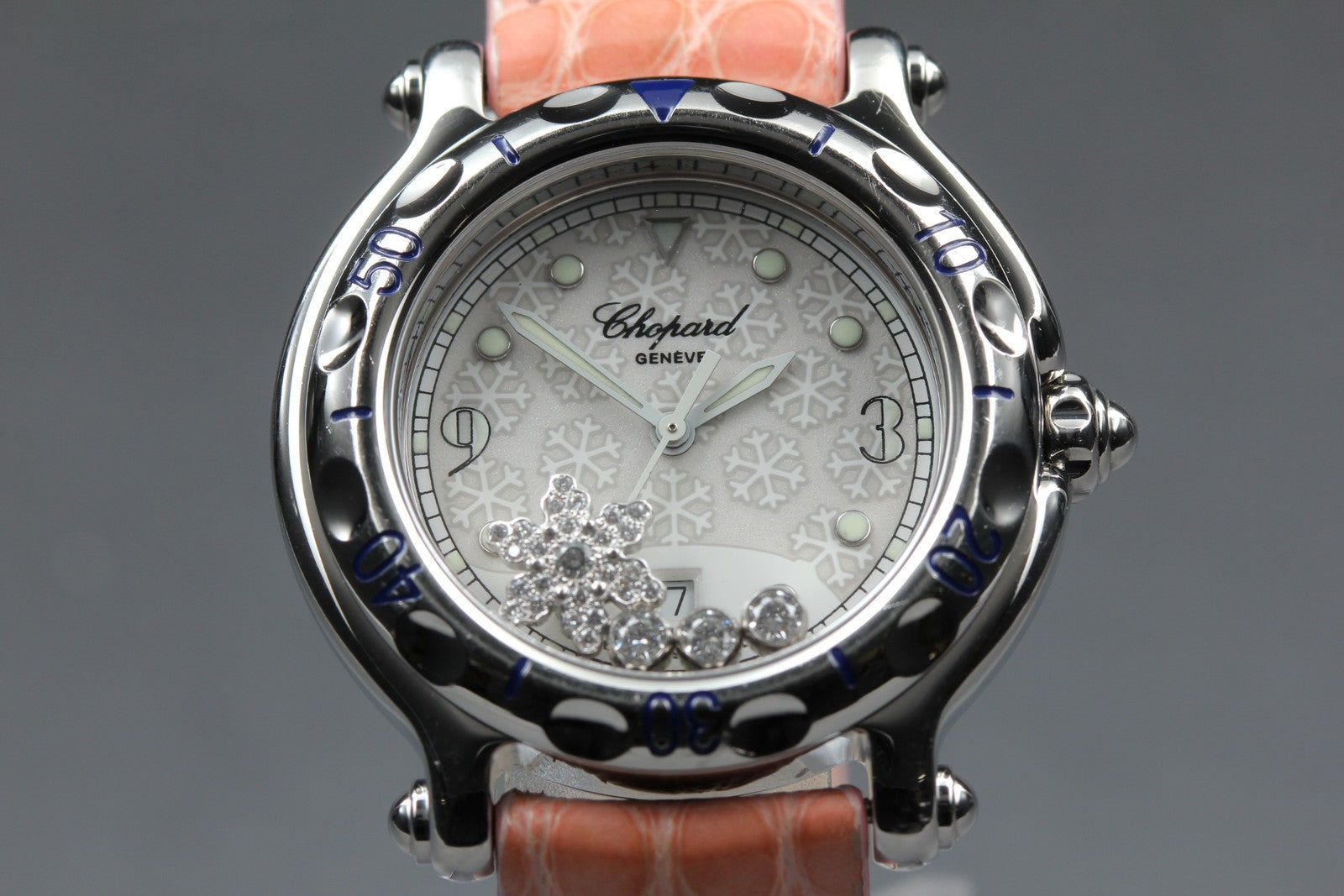 [Exc+5] Chopard Happy Sport Snowflake 27/8949 32mm Diamond Quartz Women’s Watch