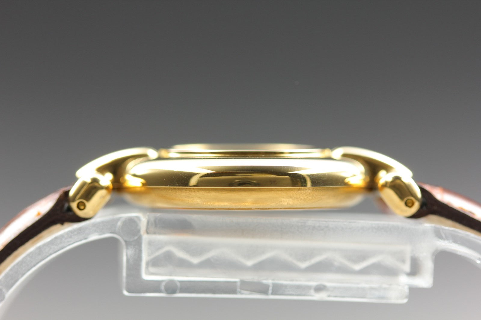 Vintage Cartier Must Colisee Vermeil 590002 Gold Brown Women's Qz Watch [Box]