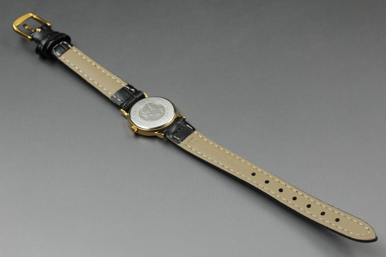 Vintage[Exc+5] OMEGA De Ville Cal.1459 595.0097.2 22mm Gold Quartz Women's Watch