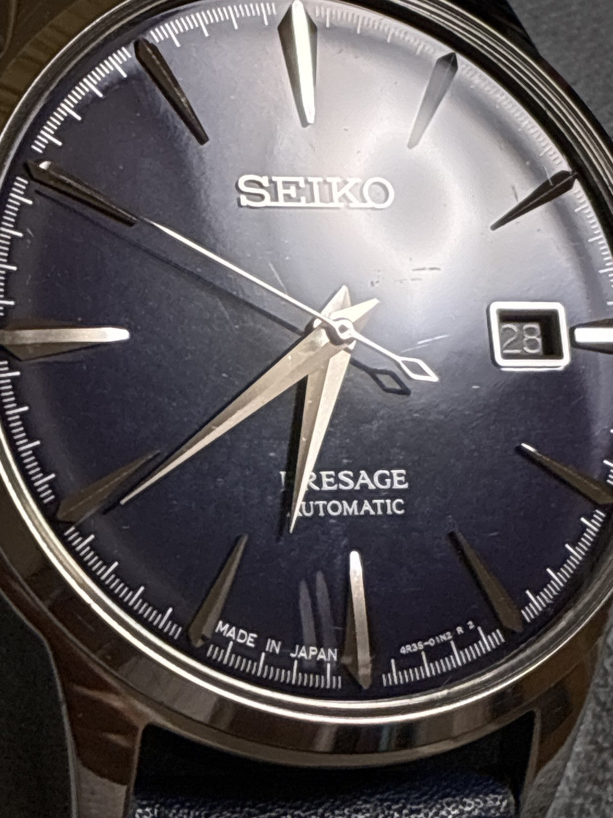 Exc+5*Box SEIKO Presage 4R35-02E0 SARY085 Automatic Blue Men's Watch From JAPAN