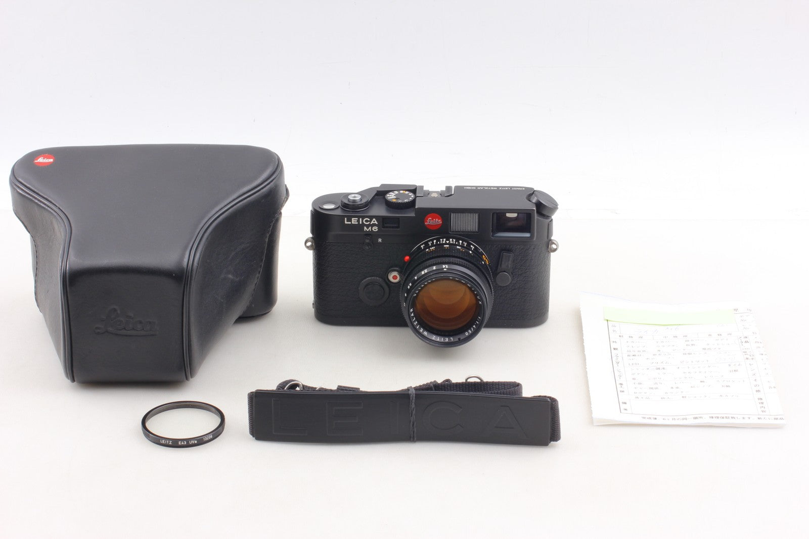 【MINT】Leica M6 Black 0.72 Non TTL Film Camera + Summilux 50mm f1.4 Lens JAPAN