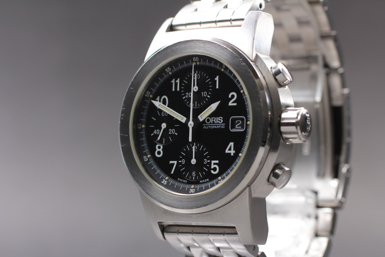 [Exc+5] ORIS Big Crown 7511 Automatic Chronograph Black Dial Silver Men's Watch