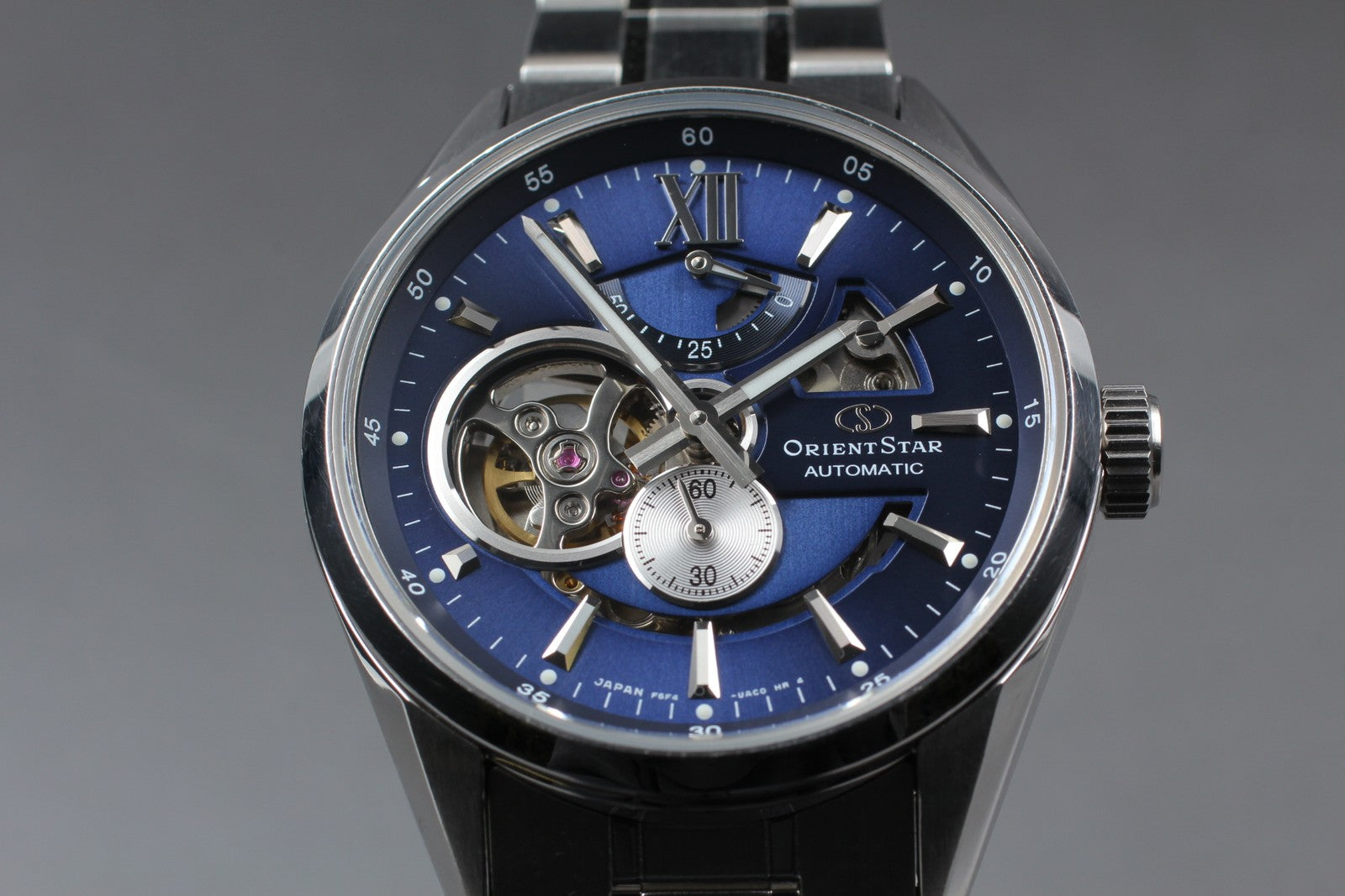 Exc+5 Orient Star Contemporary Collection F6F4-UAB0 Modern Skeleton Men's Watch