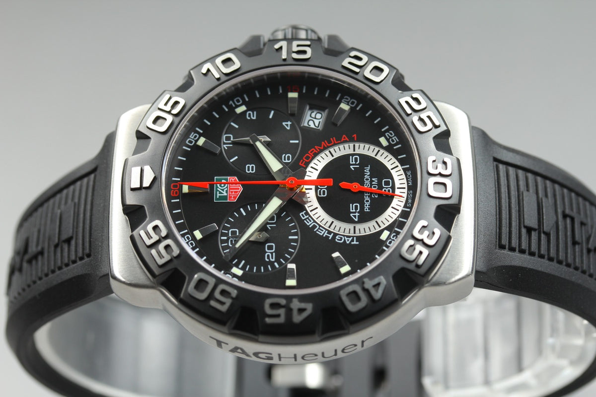 New Batt TAG HEUER Formula 1 CAH1110 Quartz Chronograph Men's Watch 41mm JAPAN