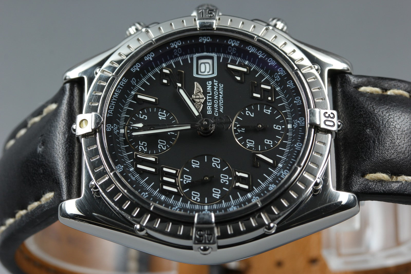 Breitling Chronomat A13050.1 Chronograph Black Dial Automatic 39mm Men's Watch