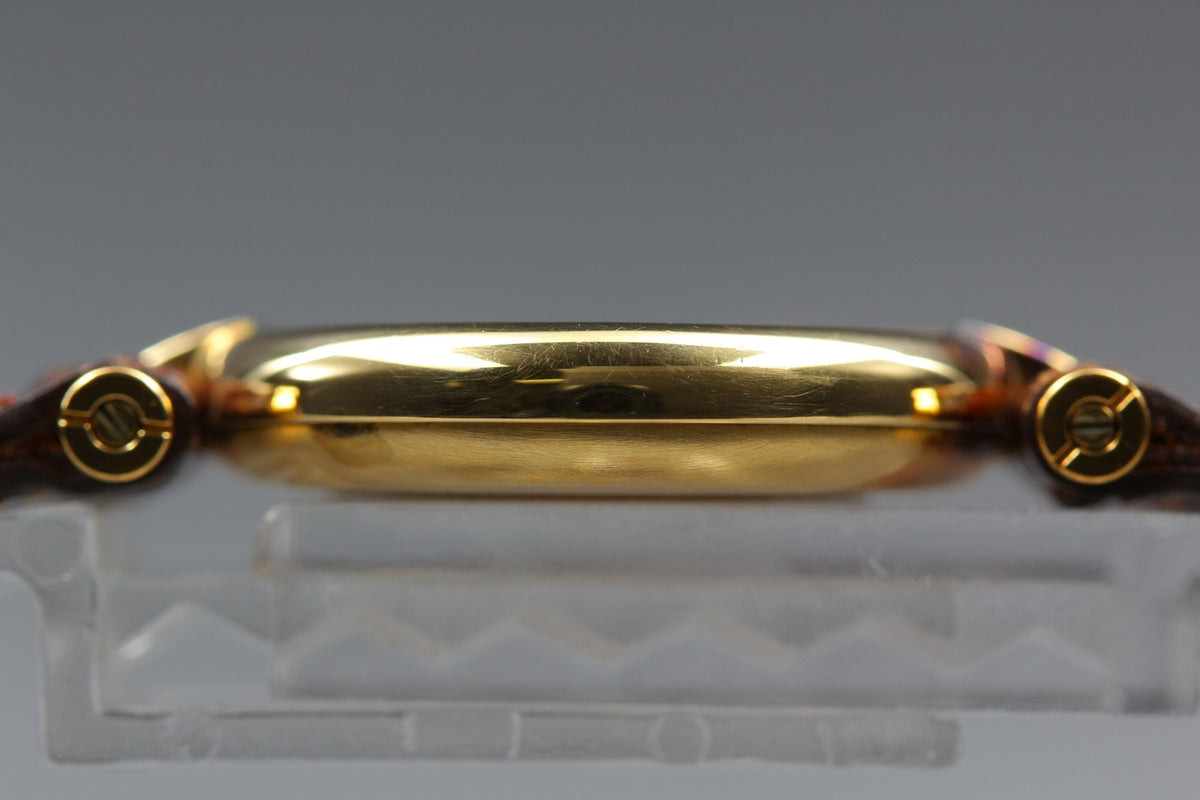 New Batt Cartier Must de Cartier Vendome 18 Quartz Women's Watch From JAPAN Box