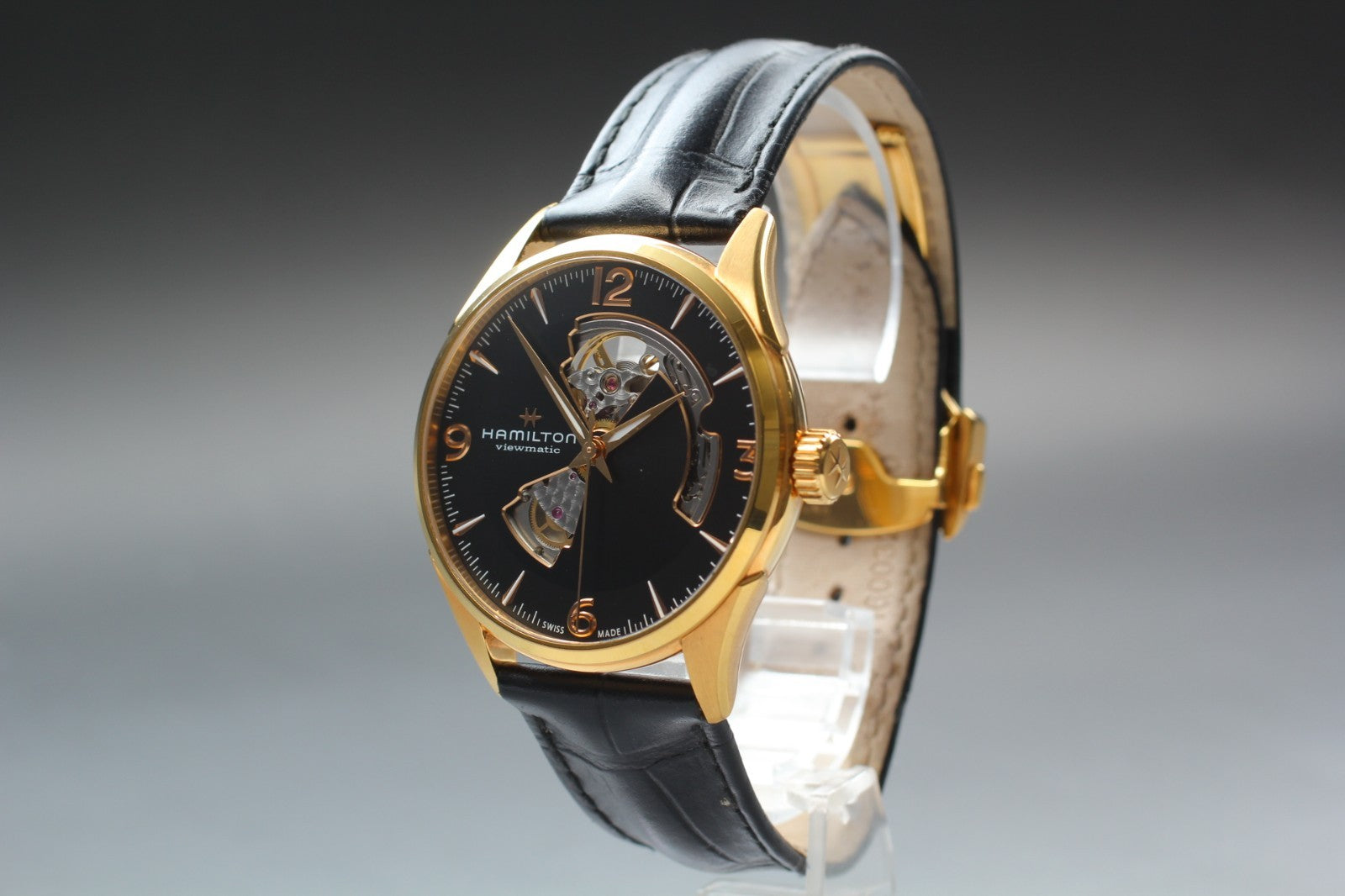 Hamilton Jazzmaster H327350 Automatic Black Dial Men's Watch 41mm JAPAN Box